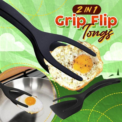 🍳 PROMO LIMITÉE 50% DE RÉDUCTION ! ✨ Pince-Spatule 2 en 1 – Antiadhésif, Silicone, Polyvalent 🥘