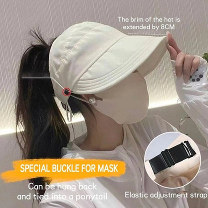 Casquette Ajustable de Soleil des Femmes pour Queue de Cheval 🔥50% de réduction