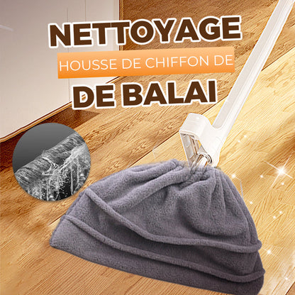 🧹🫧 Un tissu, multiples usages ! Ensemble de nettoyage universel pour balais et mops – Pouvoir antiboue, économie d’effort : magie garantie ✨