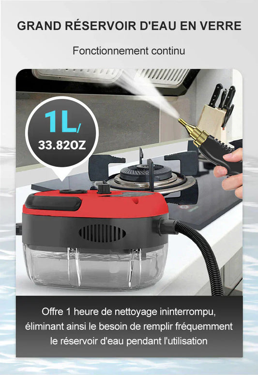 ⏳Réduction limitée de 50%🎁💥2500W Nettoyeur à Vapeur à Haute Température Pressurisée Portatif