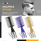 Peigne professionnel double face à dents larges et antistatiques