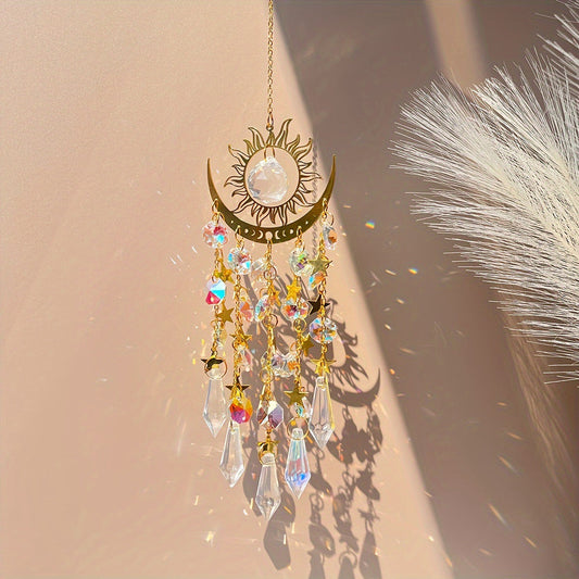 ⏰Dernier jour de vente !!⌛✨ Attrape-soleil en cristal, décoration intérieure et extérieure pour fenêtre, chambre, cour, jardin☪️