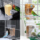Mangeoire à oiseaux transparente anti-déversement automatique