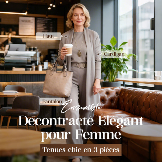 👗-50% pour temps limité🍂 Ensemble 3 Pièces Élégant - Confort Doux et Style Polyvalent 💼📦