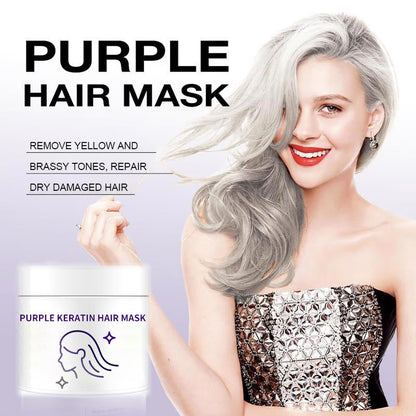 ⏳Spécial à durée limitée⏰Masque Capillaire à la Kératine Violette💜