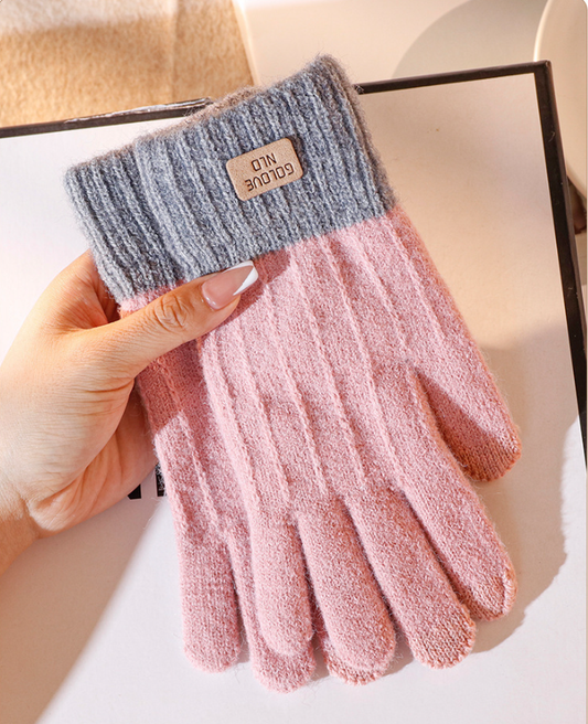 Gants épais isolants en laine d'alpaga, compatibles avec les écrans tactiles