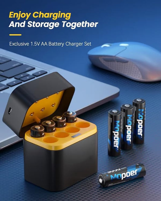 🔋Boîte de Chargement et de Rangement pour Piles Li-ion avec Protection contre la Surcharge