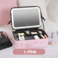 ✨ 50 % de réduction + livraison gratuite 🔥 Trousse de maquillage portable avec miroir LED – Maquillage parfait partout