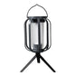 Lampe d'extérieur en forme de lanterne solaire avec 4 modes d'éclairage