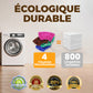 🧹🫧 Un tissu, multiples usages ! Ensemble de nettoyage universel pour balais et mops – Pouvoir antiboue, économie d’effort : magie garantie ✨