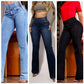 🔥 50% de réduction ! ⏰ Jean Évasé Taille Haute en Stretch – Silhouette Allongée, Confort Extensible & Look Élégant Toute la Journée 👖✨
