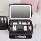 ✨ 50 % de réduction + livraison gratuite 🔥 Trousse de maquillage portable avec miroir LED – Maquillage parfait partout