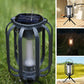 Lampe d'extérieur en forme de lanterne solaire avec 4 modes d'éclairage