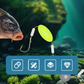 🎣⚡ Montage de fond inversé à double hameçon ! La version améliorée augmente le taux de ferrage de 50 % – dites adieu aux accrocs ! 🎣