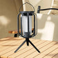 Lampe d'extérieur en forme de lanterne solaire avec 4 modes d'éclairage