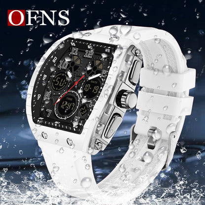 📢📢60 % de réduction !!! ✨ Conçu pour l’action – Montre sportive automatique lumineuse, résistante à l’eau et aux chocs