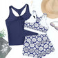 💕50% de réduction💕Ensemble de Bain Tankini Sportif Chic 3 Pièces pour Femme