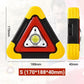 🚗2-EN-1 Lampe de Signalisation d'Urgence Solaire Triangulaire pour le Bord de Route