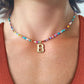 ✨Collier avec Perles et Lettre pour Femme (A-Z)