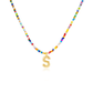 ✨Collier avec Perles et Lettre pour Femme (A-Z)