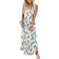 👗🌺Robe Longue d’Été Sans Manches avec Poches