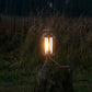 Lampe d'extérieur en forme de lanterne solaire avec 4 modes d'éclairage