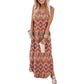 👗🌺Robe Longue d’Été Sans Manches avec Poches