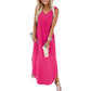 👗🌺Robe Longue d’Été Sans Manches avec Poches