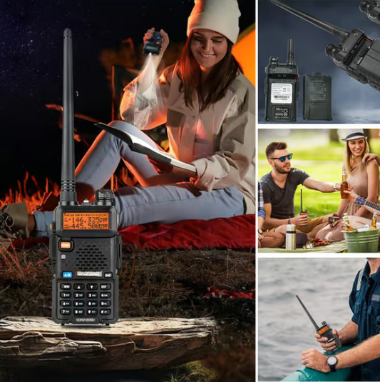 🔥Vente chaude 50 % de réduction🔥📡 UV-5R Radio amateur à longue portée UV5R Radio bi-bande Walkie