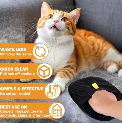 ✨️Gants antistatiques pour l'épilation des animaux de compagnie