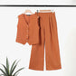 💕Costume personnalisé avec gilet de couleur unie et pantalon large pour dames françaises