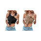 ✨50% de réduction✨Débardeur côtelé avec soutien-gorge à étagère pour femme