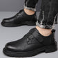 📢📢50 % de réduction！！！📍Chaussures Rétro Respirantes en PU Cuir à Semelle Souple pour Hommes