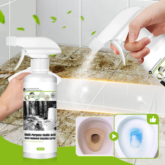 ⏳ ⏳ Temps limité，Achetez 3 obtenez 1 gratuite (4 PIÈCES/1200 ML) 💥Spray de Nettoyage Multi-usages à l'Acide Oxalique pour Éliminer les Taches