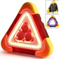 🚗2-EN-1 Lampe de Signalisation d'Urgence Solaire Triangulaire pour le Bord de Route