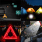 🚗2-EN-1 Lampe de Signalisation d'Urgence Solaire Triangulaire pour le Bord de Route