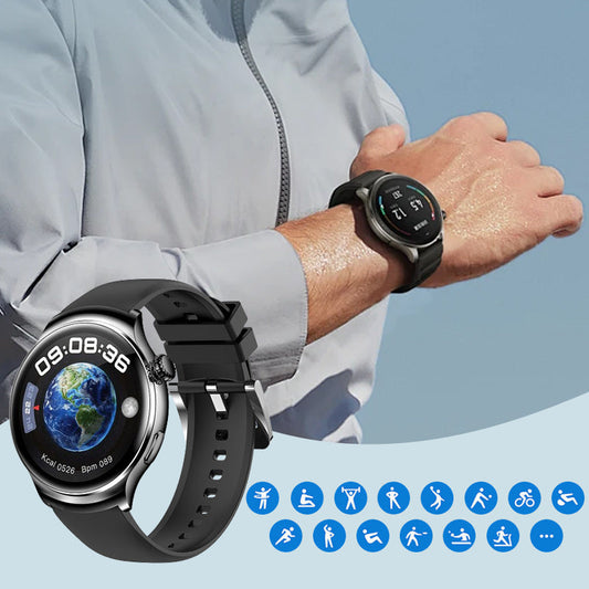 🚀50% de réduction pour une durée limitée⌚Montre intelligente multifonctionnelle ronde pour le sport et la santé