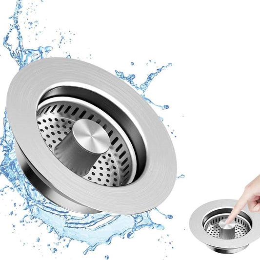🛒 Bouchon et passoire d'évier ultra-résistant, anti-colmatage et facile à nettoyer 🚰✨