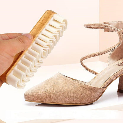 Brosse de nettoyage en caoutchouc pour chaussures en daim