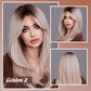 💃Perruque cheveux longs Perruque à frange dégradée