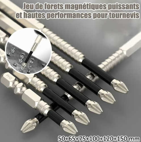 🔥Jeu de Embouts de Perceuse à Vis Magnétique Haute🔥