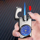 Briquet Métallique Coupe-Vent Gonflable avec Montre