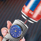 Briquet Métallique Coupe-Vent Gonflable avec Montre