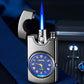 Briquet Métallique Coupe-Vent Gonflable avec Montre