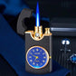 Briquet Métallique Coupe-Vent Gonflable avec Montre