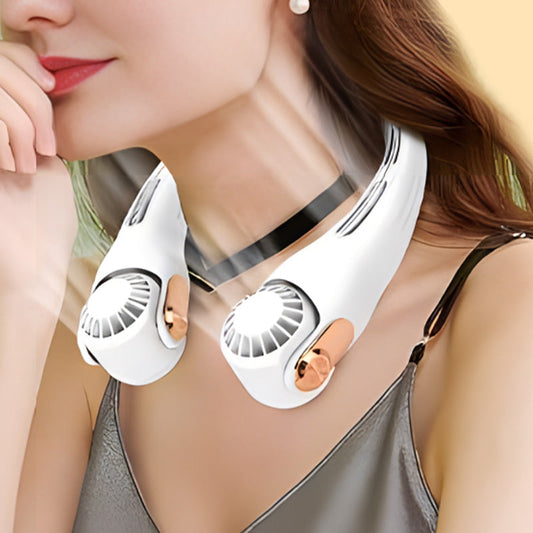 🔥Vente de climatiseurs de marche🌪️ à faible bruit pour l'été Ventilateur de cou portable