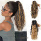 ⏳Réduction limitée de 50%🎁18 Inch Curly Wavy Frizzy Hair Extension with Ponytail