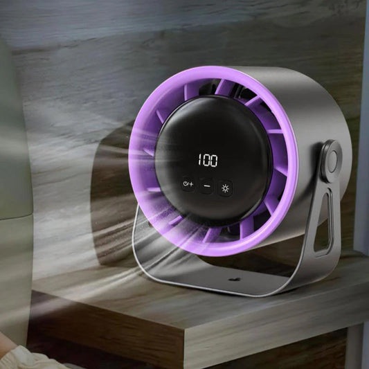 🛒Vente chaude - 50 % de réduction🔥Mini ventilateur de table silencieux à 100 vitesses avec affichage numérique