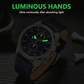 ⌚Montre à quartz élégante et décontractée pour homme avec cadran lumineux