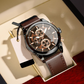 ⌚Montre à quartz élégante et décontractée pour homme avec cadran lumineux